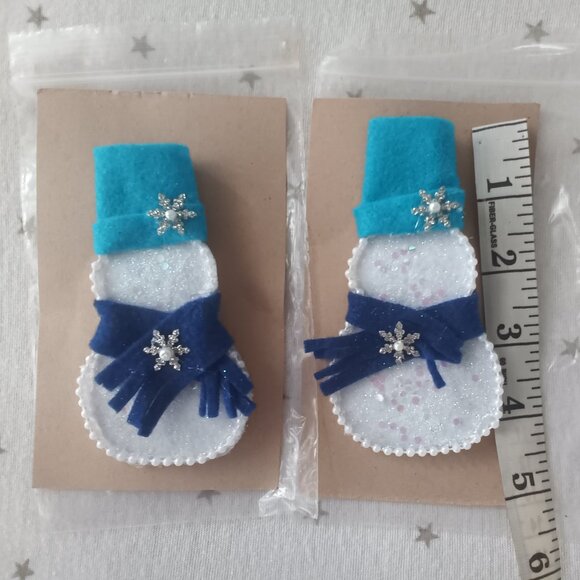 2 sparkly snowman pins - Picture 3 of 3